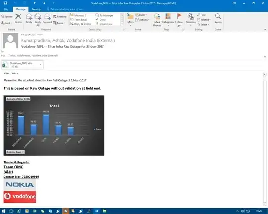 Image of the content that is supposed to be sent from my end.
