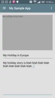Normal activity view