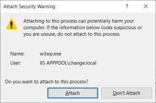 Attach Security Warning