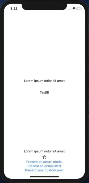 Prior to showing alert