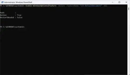 PowerShell IIS install feature