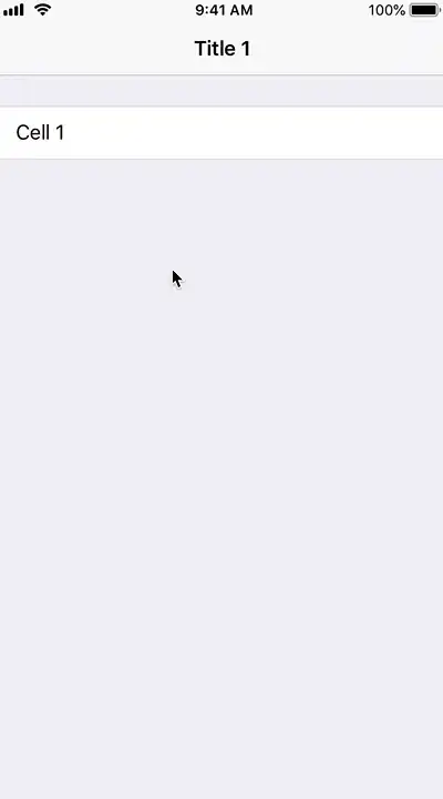 Search bar correctly animating