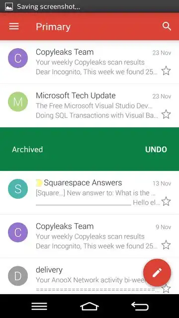 gmail swipe delete