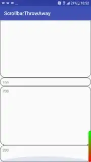 small scrollbar