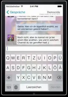 Keyboard opened