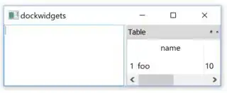 user moves splitter