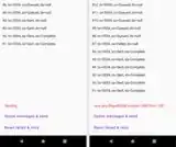 Screenshot of a running send