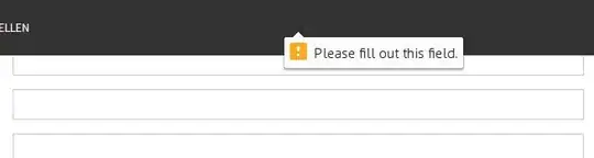 Form validation error pointing on sticky header