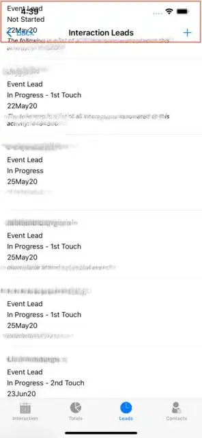 List view scrolling