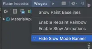 Hide the slow banner