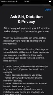 Settings->General->Keyboards->About Ask Siri