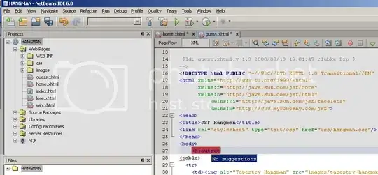 Showing editor with failed code-completion