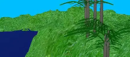 GIF of trees being dumb