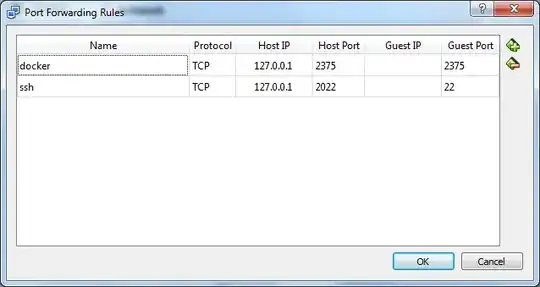 Virtual box settings