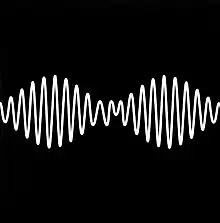 A waveform with the album name in the middle.