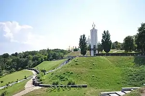 The panoramic review of the Museum complex
