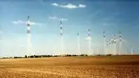 Former RFI Issoudun Relay curtain arrays (1990s)