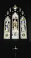 Stained glass window in the narthex