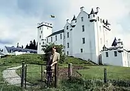 The 10th Duke outside Blair Castle, by Allan Warren.