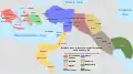 Map of the Ancient Near East during the Amarna Period.