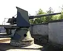 152&nbsp;mm 45 caliber Pattern 1892 coastal gun on Kuivasaari Island. Manufactured by the Obukhov State Plant in 1896, serial number 30.