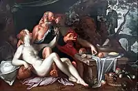 Lot and His Daughters, a late work