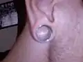 16&nbsp;mm (0.63&nbsp;in) flesh tunnel