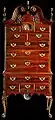 Chippendale high chest (ca. 1760), unknown maker, Philadelphia.