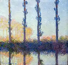 Claude Monet, The Four Trees, (Four Poplars on the Banks of the Epte River near Giverny), 1891