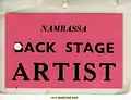 Back stage pass