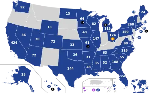 Initial expected pledged delegate allocation