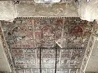 Fresco in the temple interior. Virupaksha temple