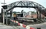Footbridge immediately south of Wokingham Station