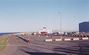 MV Lucy Maud Montgomery ferry, at port June 1996
