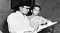 Dr. A.K. Gani and Soekarno