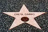 Star shaped tile with Greta Garbo's name