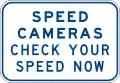 (G6-254) Speed Cameras Check Your Speed Now (used in New South Wales)