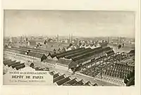 Longwy steelworks near the Canal Saint-Denis in the early 20th century.