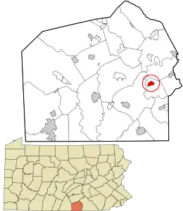 Location in Adams County and the U.S. state of Pennsylvania.