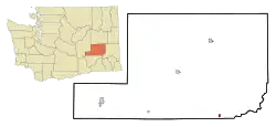 Location of Washtucna, Washington