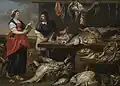 Fishmonger's Stall by  Adriaen van Utrecht (1599–1652).