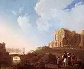 Dutch Baroque, Landscape with the Ruins of the Abbey of Rijnsburg, Cuyp, 1645