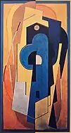 Albert Gleizes, 1921, Composition bleu et jaune (Composition jaune), oil on canvas, 200.5 × 110&nbsp;cm