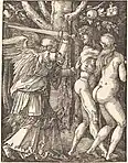 The Expulsion from Paradise from the Small Passion, 1510, 12.5&nbsp;×&nbsp;9.8&nbsp;cm (NGA)