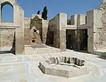 Remains of the hammam at the Citadel of Aleppo, Syria (c. 1200)
