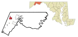 Location in Maryland