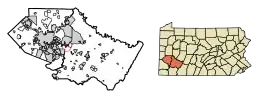 Location in Allegheny County and Westmoreland County in the U.S. state of Pennsylvania.