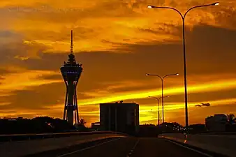Alor Setar, Kedah at the golden hour near sunset at 19:43