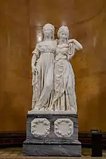 The Princesses Louisa and Friderica of Prussia; by Johann Gottfried Schadow; 1795–1797; marble; height: 172&nbsp;cm; Alte Nationalgalerie, Berlin, Germany