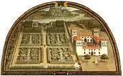 Lunette by Giusto Utens of Villa Medicea L'Ambrogiana (1598)